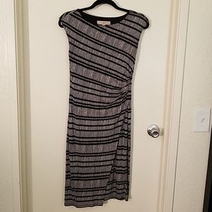 LOFT dress size XS black and white